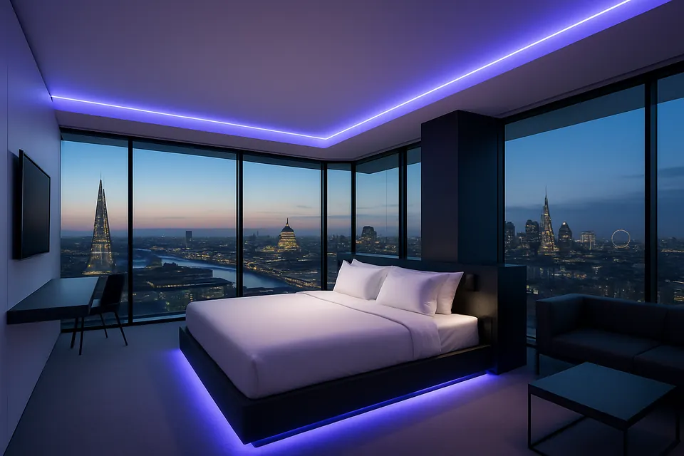 Elegant guest suite interior